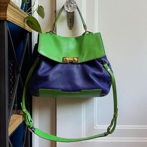 Authentic Marc Jacobs Blue/Green Leather Bag